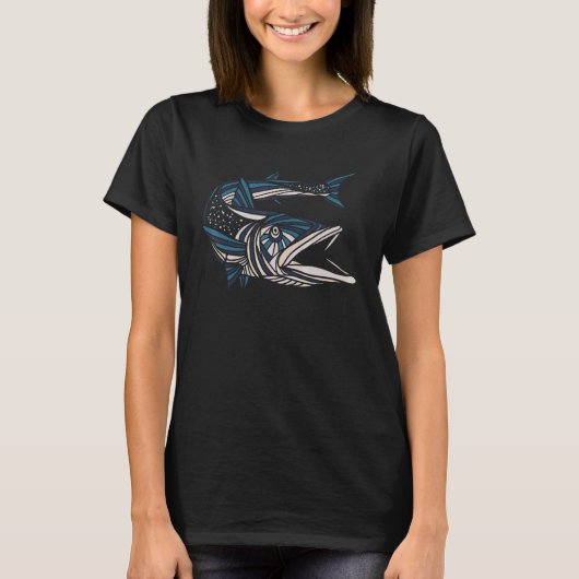 バラクーダ釣り Tシャツ (正面)
