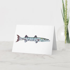バラクーダ魚のグリーティングカード カード
