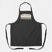 バラクール金ゴールド美容師コームヘアサロン エプロン (正面)