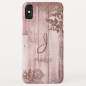 バラクール金箔花パタ素朴ーンモノグラム Case-Mate iPhoneケース (裏面)