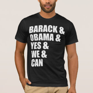 バラク及びオバマ及びYes及び私達は及びTシャツできます Tシャツ