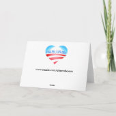 バラク及びミシェールの2009WA挨拶カード シーズンカード (裏面)