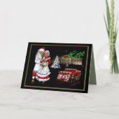 バラク及びミシェールオバマのクリスマス シーズンカード (正面)