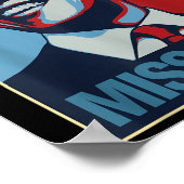 バラク小浜ポートレート恋しく思ミー引用文自由主義のDemocr ポスター (角)