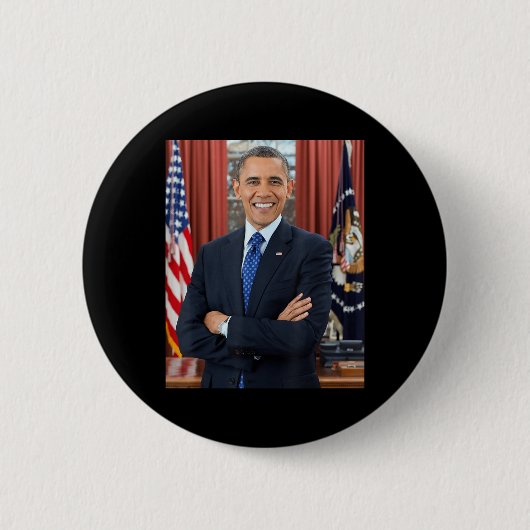 バラク小浜写真44代大統領ポトス・パティオティック 缶バッジ (正面)