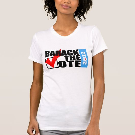 バラク投票2012元の女性のTシャツ Tシャツ (正面)