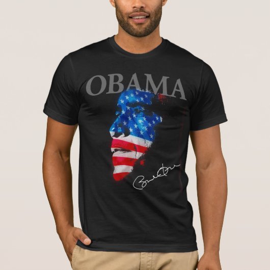 バラク米国の署名 Tシャツ (正面)