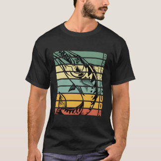 バラク素晴らしダクダ魚釣りワイルドライフサルターターFi Tシャツ