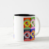 バラク08の破裂音芸術のマグ ツートーンマグカップ (正面右)