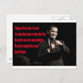 バラク・オバマの「変化」名言 ポストカード (正面/裏面)