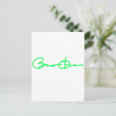 バラク・オバマシグネチャー・シリーズ（緑） ポストカード (スタンド正面)