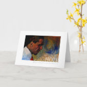 バラク・オバマポートレート カード (黄色い花)