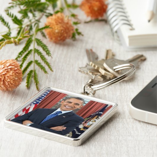 バラク・オバマ大統領がキーチェーンを支持 キーホルダー (側面)