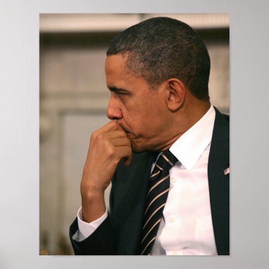 バラク・オバマ大統領が大統領と会談する ポスター (正面)