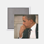 バラク・オバマ大統領が大統領と会談する マグネット (正面/裏面)