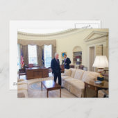 バラク・オバマ大統領とクリントン大統領 ポストカード (正面/裏面)