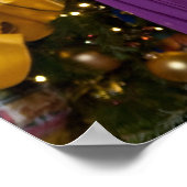 バラク・オバマ大統領とミシェルのクリスマス ポスター (角)