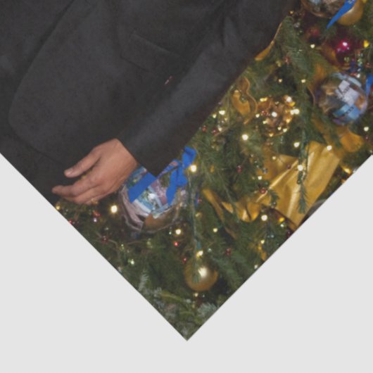 バラク・オバマ大統領とミシェルのクリスマス 薄葉紙 (詳細)