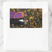 バラク・オバマ大統領とミシェルのクリスマス 長方形シール (バッグ)