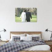 バラク・オバマ大統領とミシェル大統領夫人 キャンバスプリント (インサイチュ (寝室))