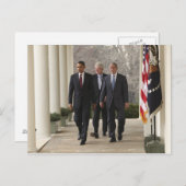 バラク・オバマ大統領と元大統領 ポストカード (正面/裏面)