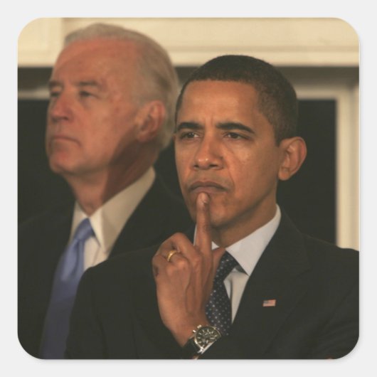 バラク・オバマ大統領と副大統領 スクエアシール (正面)