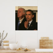 バラク・オバマ大統領と副大統領 ポスター (キッチン)