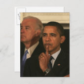 バラク・オバマ大統領と副大統領 ポストカード (正面/裏面)
