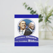 バラク・オバマ大統領の就任式の贈り物 ポストカード (スタンド正面)