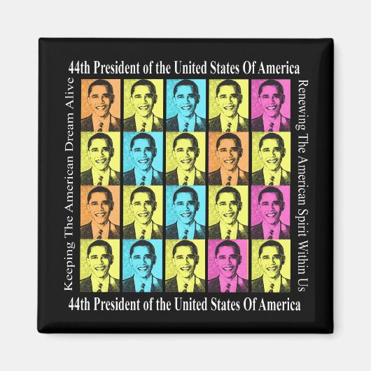 バラク・オバマ大統領の磁石 マグネット (正面)