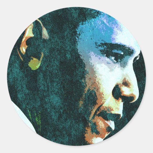 バラク・オバマ大統領ヴィンテージ ラウンドシール (正面)