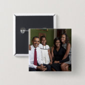 バラク・オバマ大統領一家 缶バッジ (正面&裏面)