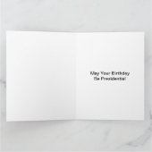 バラク・オバマ大統領2期ポートレート誕生日 カード (内部)