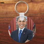 バラク・オバマ大統領2期公式ポートレート キーホルダー (正面)