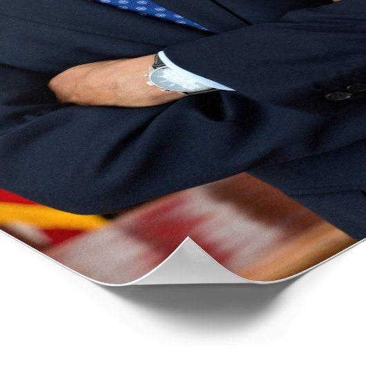 バラク・オバマ大統領2期公式写真撮影SM ポスター (角)