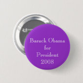 バラク・オバマ大統領2008年 缶バッジ (正面&裏面)