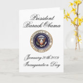 バラク・オバマ大統領 カード (黄色い花)