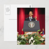 バラク・オバマ大統領 ポストカード (正面/裏面)
