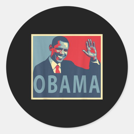 バラク・オバマ大統領 ラウンドシール (正面)