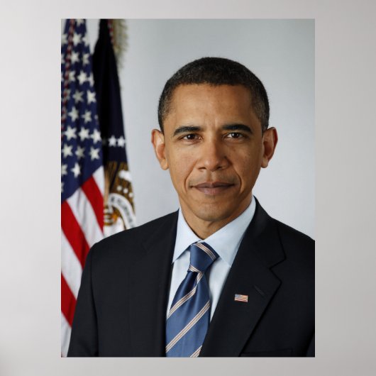 バラク・オバマ大統領 任期最初の公式肖像 ポスター (正面)