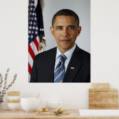 バラク・オバマ大統領 任期最初の公式肖像 ポスター (キッチン)