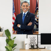 バラク・オバマ大統領 任期2期目 公式写真 LG ポスター (ホームオフィス)