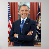 バラク・オバマ大統領 任期2期目 公式写真 LG ポスター (正面)