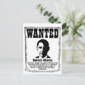 バラク・オバマ氏がポスターを求める ポストカード (スタンド正面)