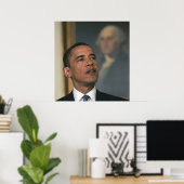 バラク・オバマ氏は、指名する意図を発表する ポスター (ホームオフィス)