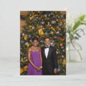 バラク・オバマ米大統領のクリスマスカード (スタンド正面)