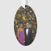 バラク・オバマ米大統領のクリスマスカード オーナメント (正面)