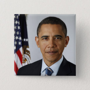 バラク・オバマ米大統領ホワイトハウスポートレート 缶バッジ