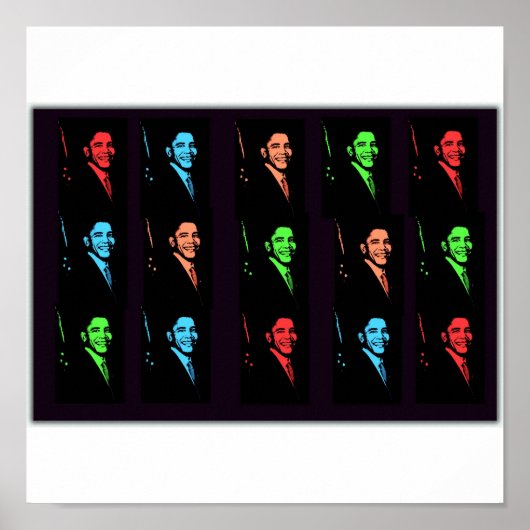 バラク・オバマ・コラージュ ポスター (正面)