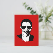 バラク・オバマ・サングラス ポストカード (スタンド正面)